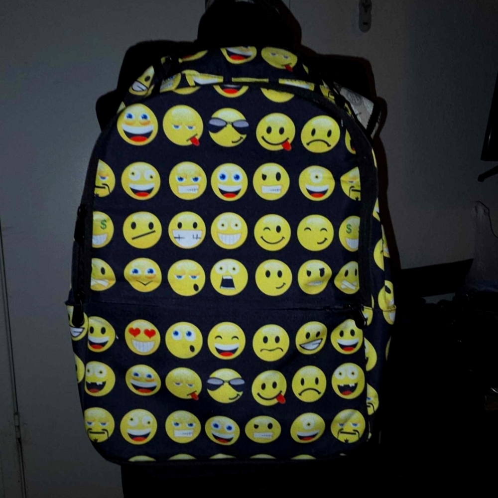Emoji Patterned Backpack - image 1